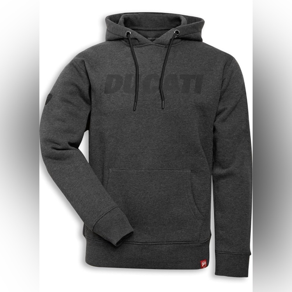 DUCATI PERFORMANCE Men's Hooded Pullover Anthracite Gray Sweatshirt‎ Logo Size M